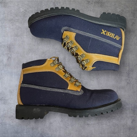 Vintage Avirex Lace Up Chukka Boots Mens‎ 8 Y2K Grunge Hip Hop Leather Canvas main image 4